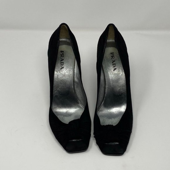 Prada Suede Wedges - Picture 1 of 7